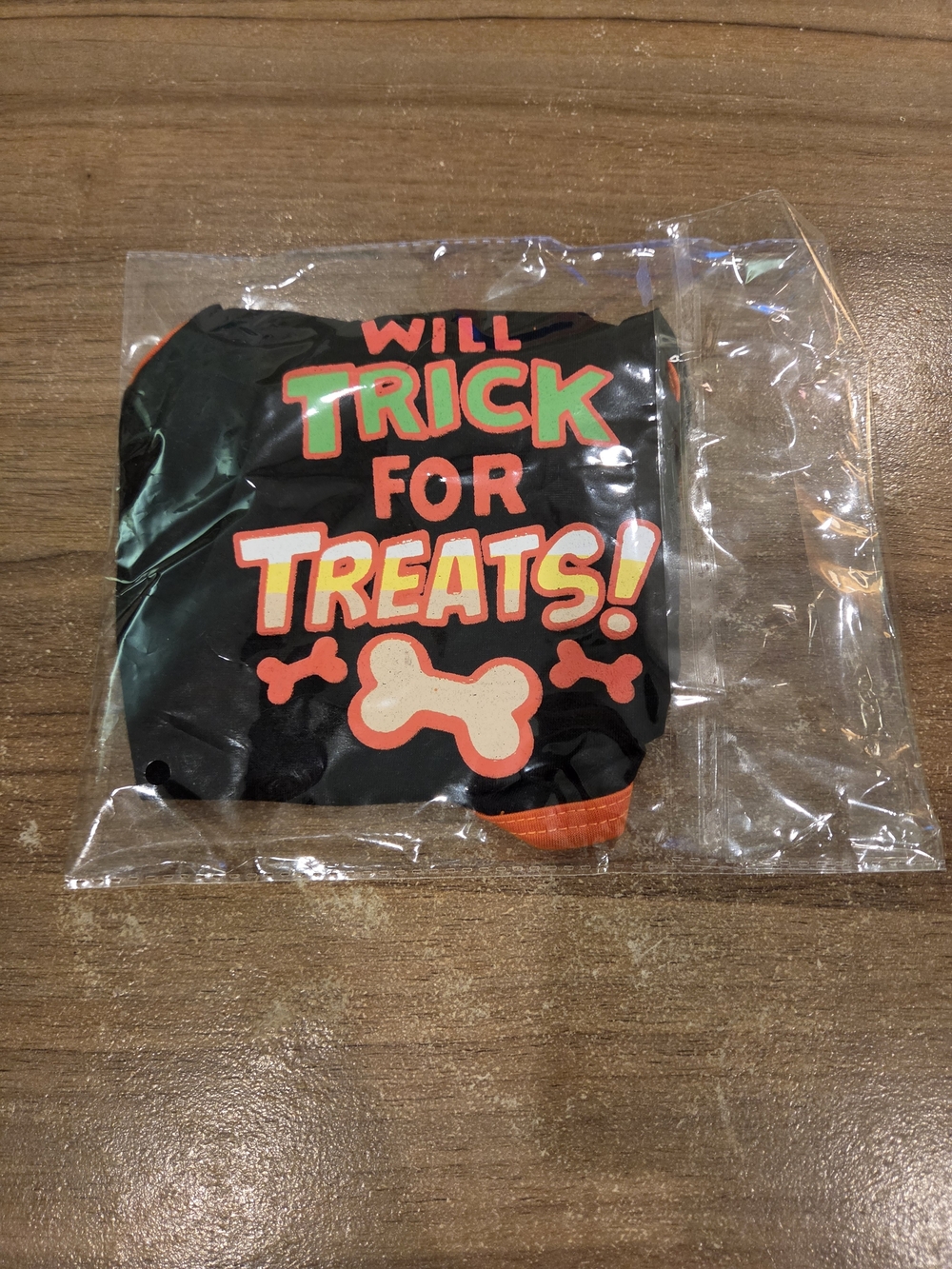 Will Trick for Treats! Black Halloween Dog Shirt